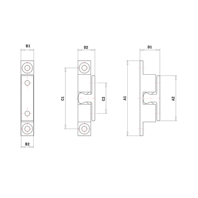 52-121-3 MODULAR SOLUTIONS DOOR PART 30 SERIES BALL LATCH 70MM W/HARDWARE